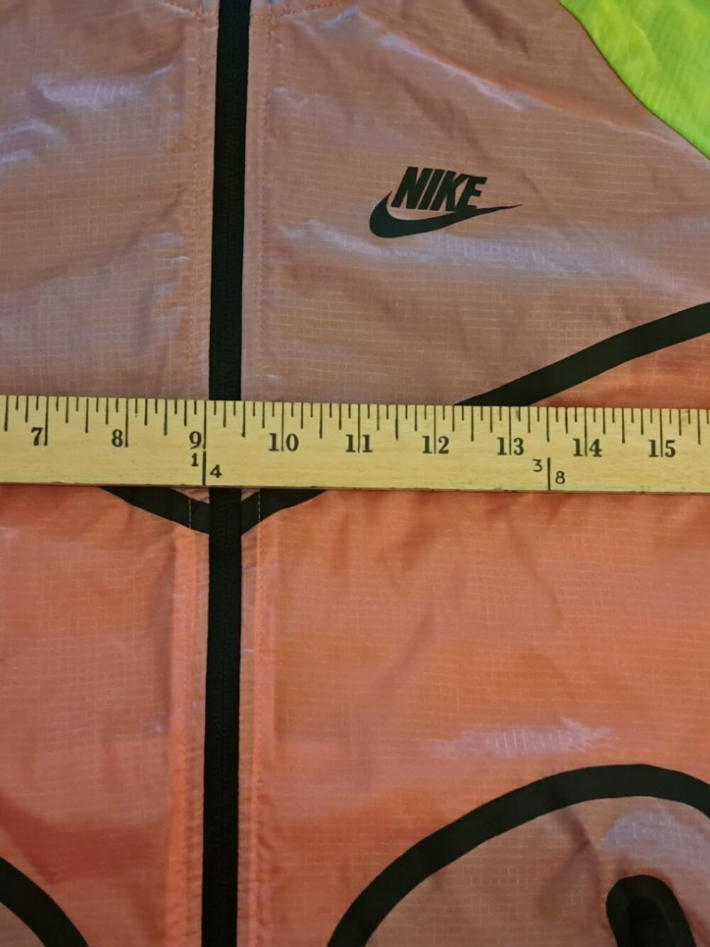 NIKE TECH Color Block woman Hyperfuse Windrunner Jacket Size Small neon 90's HTC - Picture 12 of 14